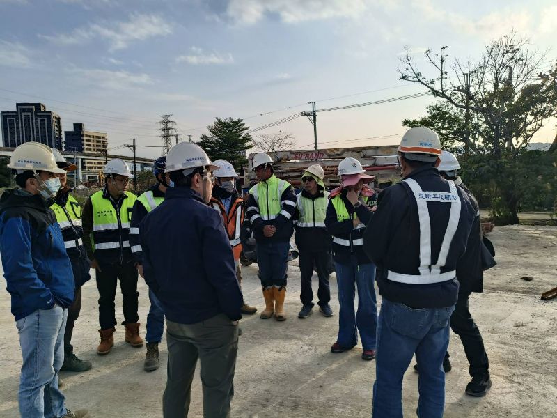 副局長預鑄場視察